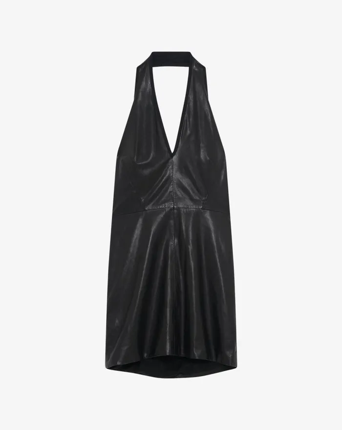 Dresses Women IRO AYLA HALTER LEATHER DRESS