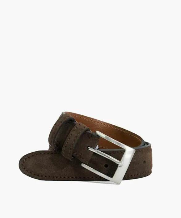 Dune London Belts Men Osdlt Brown Grey Suede Belt Brown