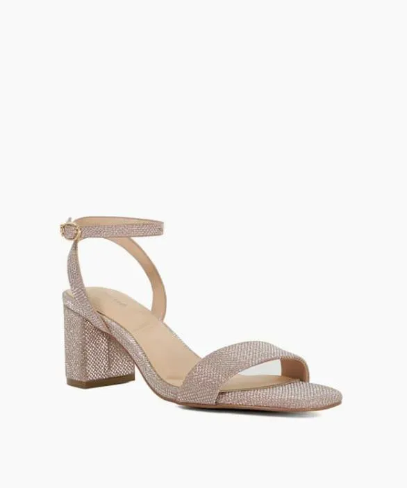 Dune London Block Heeled Sandals Women Melini Rose Gold Block Heel Sandals Metallic