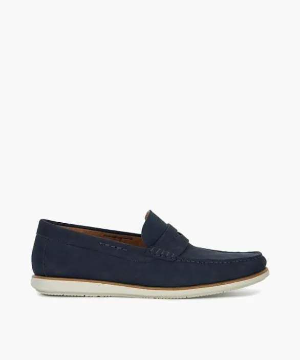 Dune London Boat Shoes Men Berkly Navy Casual Hybrid Loafers Blue