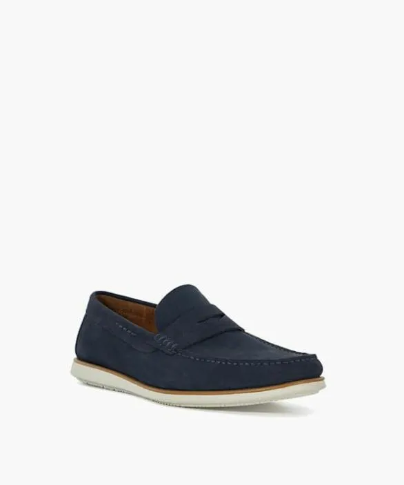 Dune London Boat Shoes Men Berkly Navy Casual Hybrid Loafers Blue