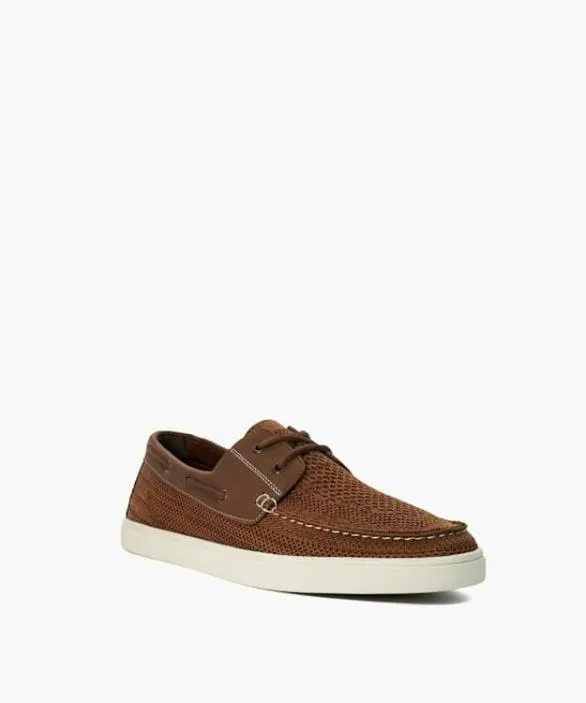 Dune London Boat Shoes Men Blaizerss Tan Knitted Boat Shoes Brown