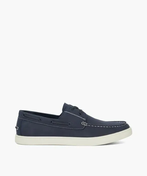 Dune London Boat Shoes Men Blizard Navy LaceUp Boat Shoes Blue
