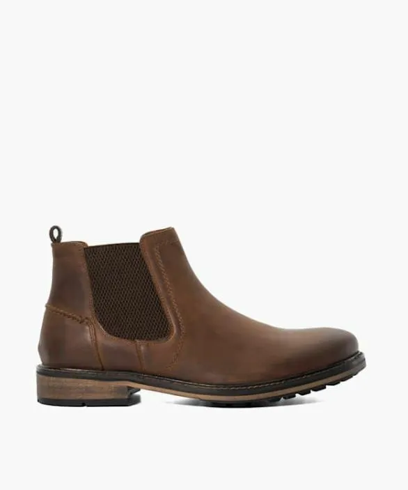 Dune London Brown Boots Men Chorleys Brown Leather Chelsea Boots Brown