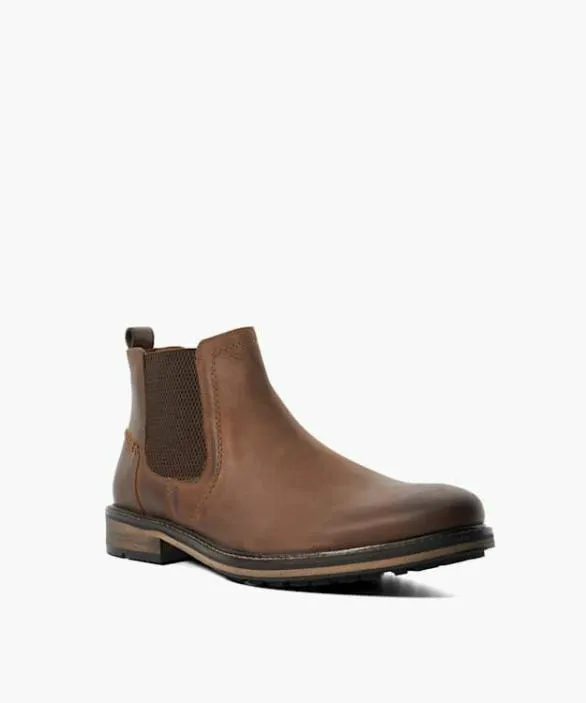 Dune London Brown Boots Men Chorleys Brown Leather Chelsea Boots Brown