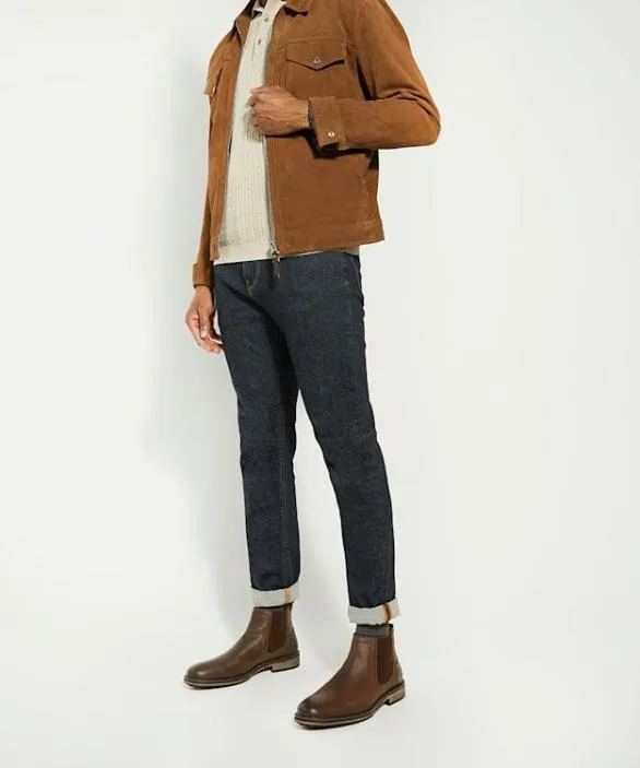 Dune London Brown Boots Men Chorleys Brown Leather Chelsea Boots Brown