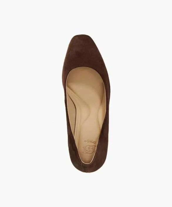 Dune London Court Shoes Women Arriving Brown High Block Heel Court Shoes Brown