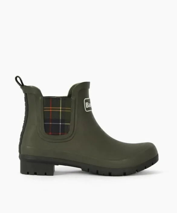 Dune London Flat Boots Women Kingham Khaki Check Trim Ankle Length Wellies Brown Dune London Flat Boots Women Kingham Khaki Check Trim Ankle Length Wellies Brown