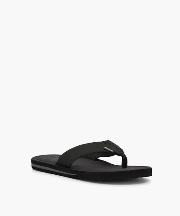 Dune London Flip Flops Men Toemann Black Casual ToePost Sandals Black