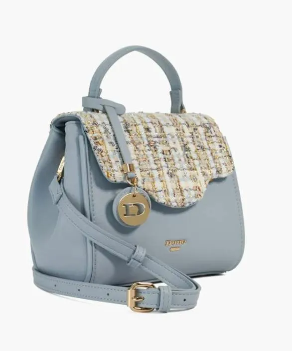 Dune London Handbags Women Dassio Blue Top Handle Bag With Cross Body Strap Blue