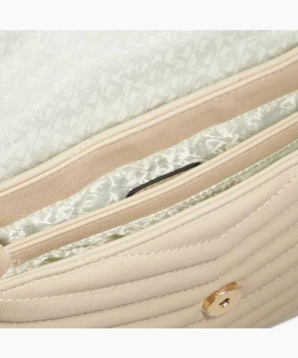 Dune London Handbags Women Dellaos Ecru Gold Chain Handle Shoulder Bag White