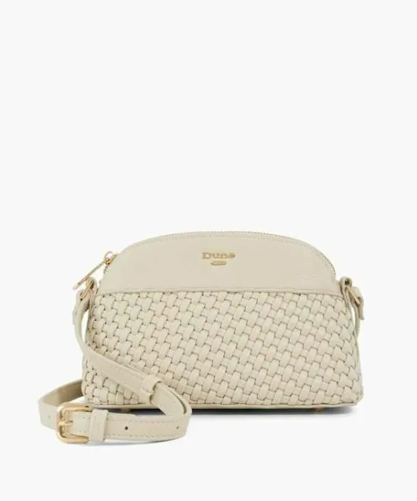 Dune London Handbags Women Distinct Cream Woven Crossbody Bag Neutral