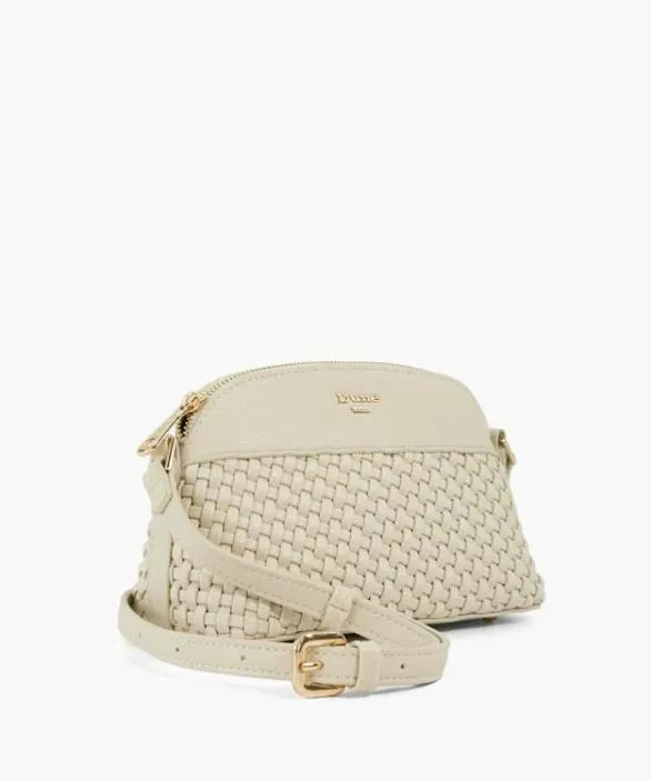 Dune London Handbags Women Distinct Cream Woven Crossbody Bag Neutral