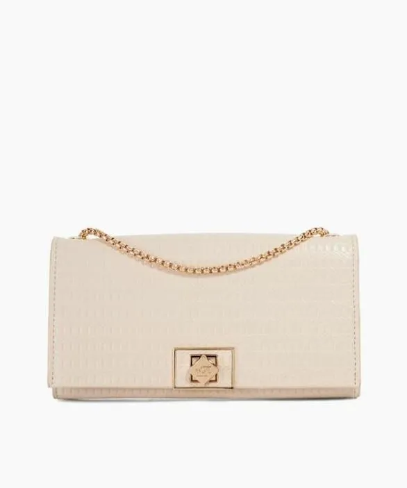 Dune London Handbags Women Serenities Ecru Laser Cut Shoulder Bag Neutral