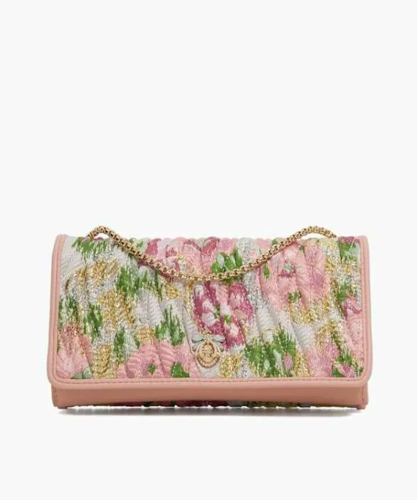 Dune London Handbags Women Strong Pink Quilted Floral Cross Body Bag Pink