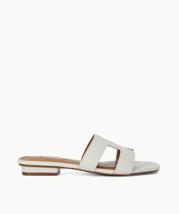 Dune London Loupe Sandals Women Loupe White Smart Slider Sandals White
