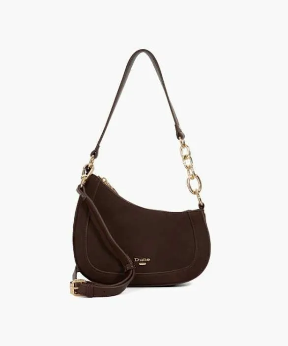 Dune London Shoulder Bags Women Direction Dark Brown Asymmetric Chain Detail Shoulder Bag Brown Dune London Shoulder Bags Women Direction Dark Brown Asymmetric Chain Detail Shoulder Bag Brown