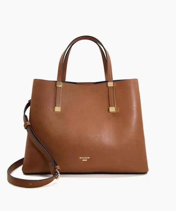 Dune London Tote Bags Women Dorrie Tan Medium Tote Bag Brown
