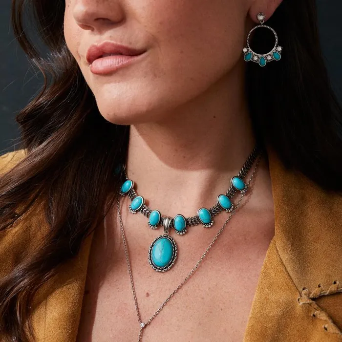 Earrings Women Alex And Ani Turquoise And Crystal Hoop Earrings Silver