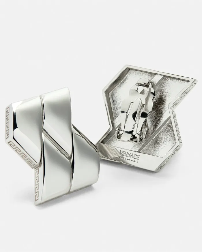 Earrings Women Versace Bind Earrings Silver