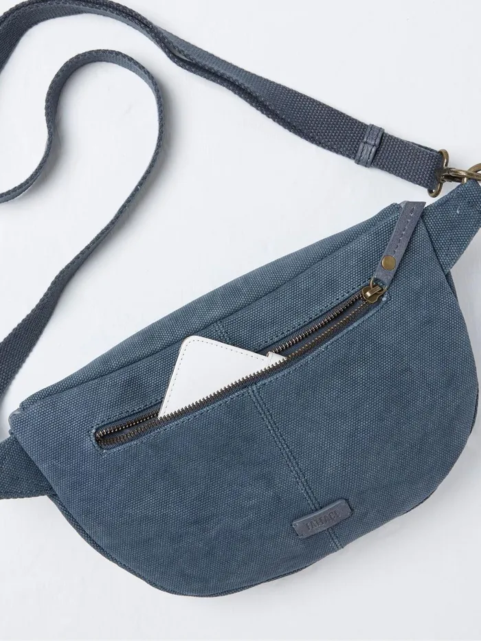 Fat Face Bags and Purses Blue Canvas Belt Bag 8211 Women