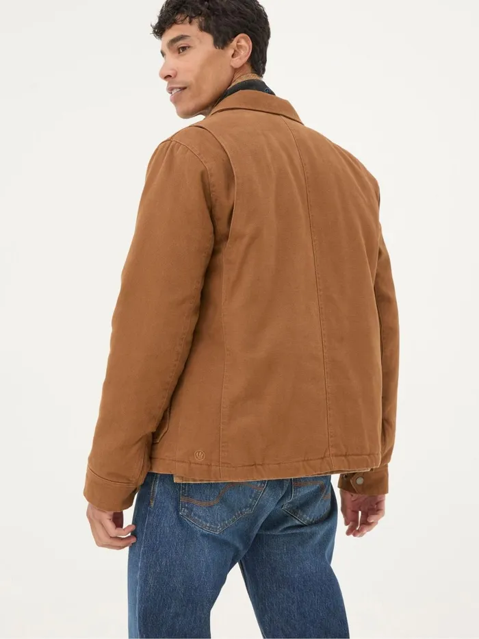 Fat Face Coats and Jackets Brandon Tan Brown Canvas Jacket 8211 Men