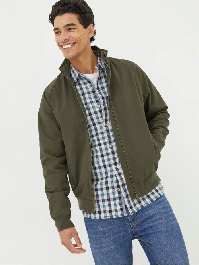 Fat Face Coats and Jackets Harrington Green Bomber Jacket 8211 Men