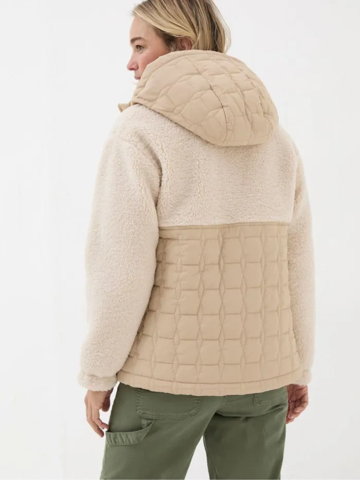 Fat Face Coats and Jackets Honey Natural Fleece Quilted Jacket 8211 Women