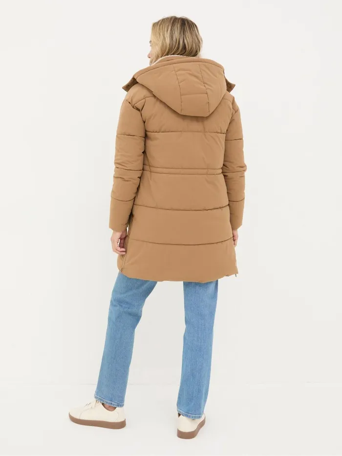 Fat Face Coats and Jackets Maddie Tan Brown Puffer Coat 8211 Women
