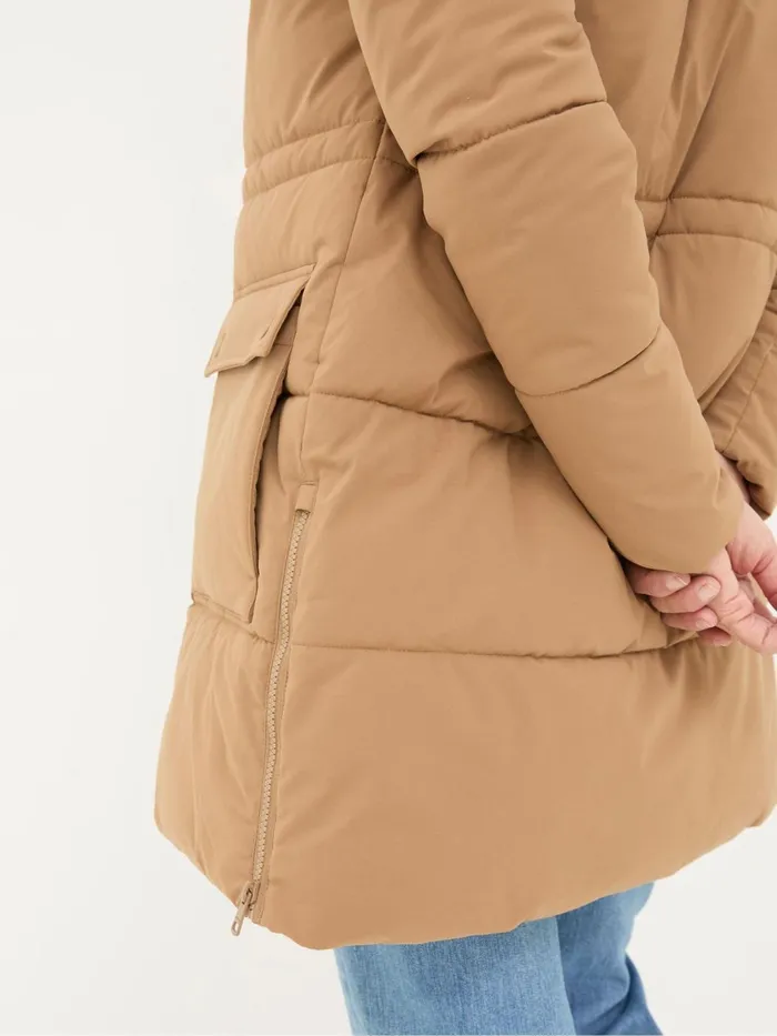Fat Face Coats and Jackets Maddie Tan Brown Puffer Coat 8211 Women
