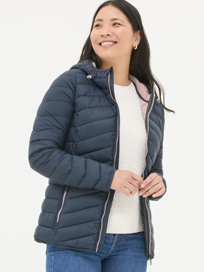 Fat Face Coats and Jackets Ruby Navy Lightweight Puffer Jacket 8211 Women