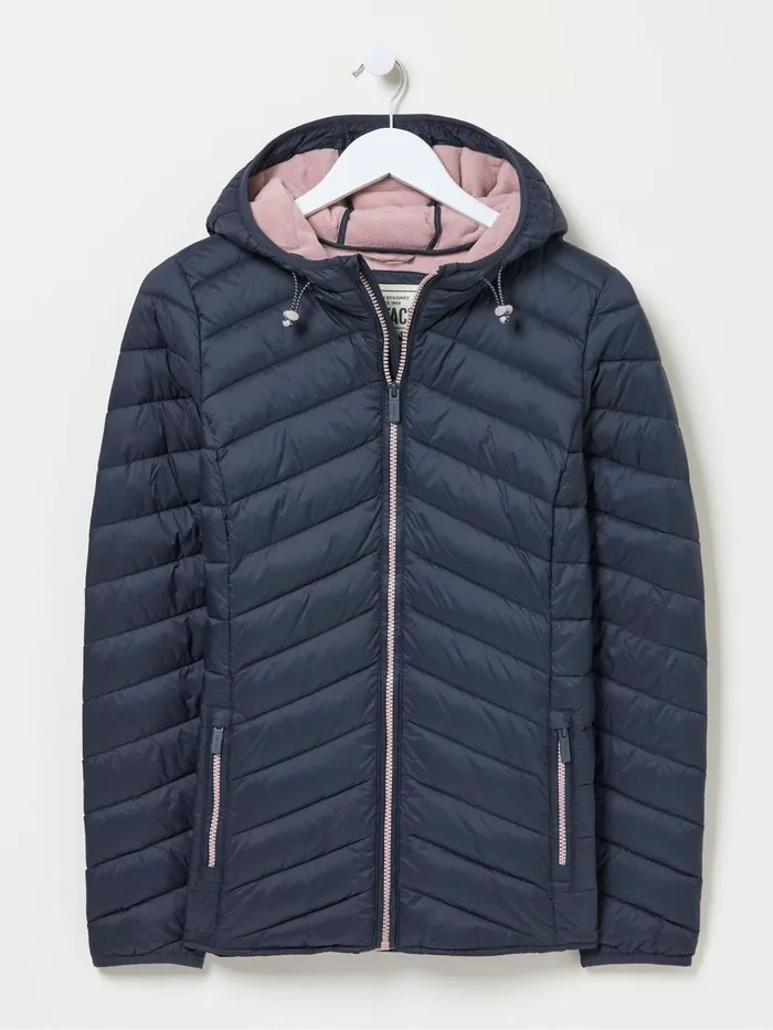 Fat Face Coats and Jackets Ruby Navy Lightweight Puffer Jacket 8211 Women