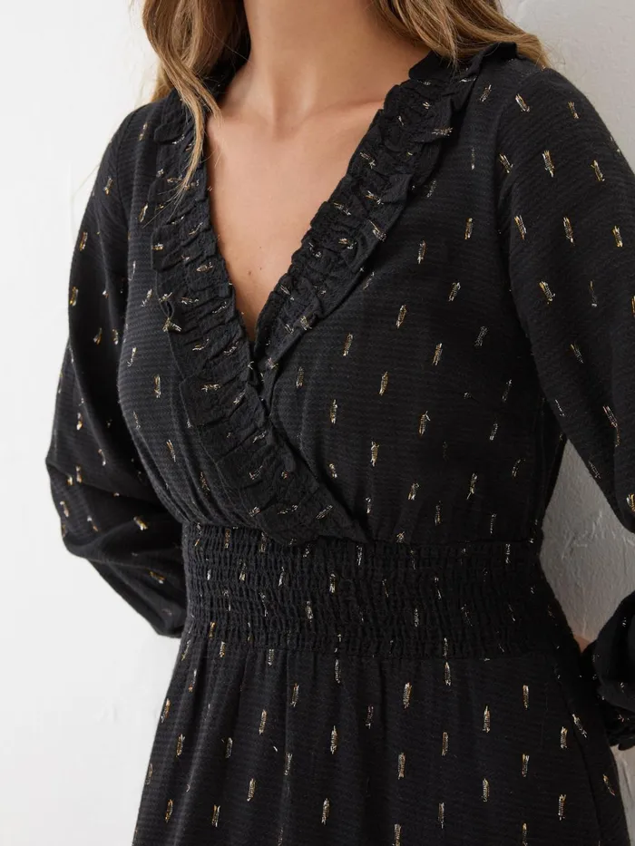 Fat Face Dresses Black Rosie Midi Dress 8211 Women
