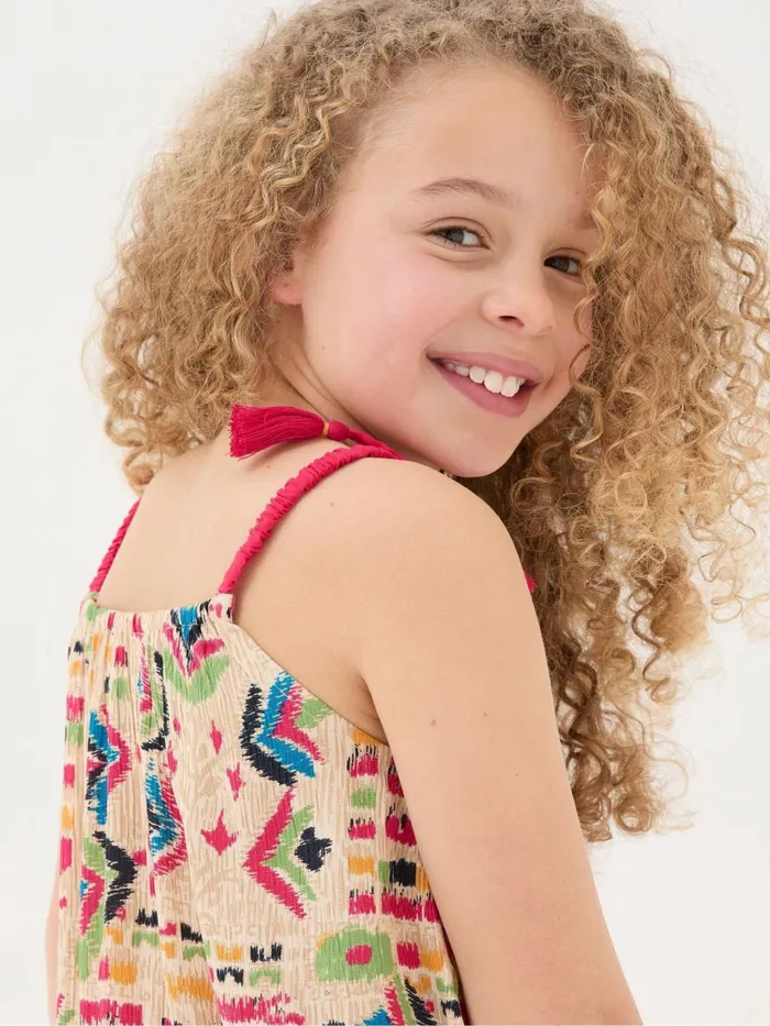 Fat Face Dresses Hallie Natural Trail Marks Swing Dress 8211 Kids
