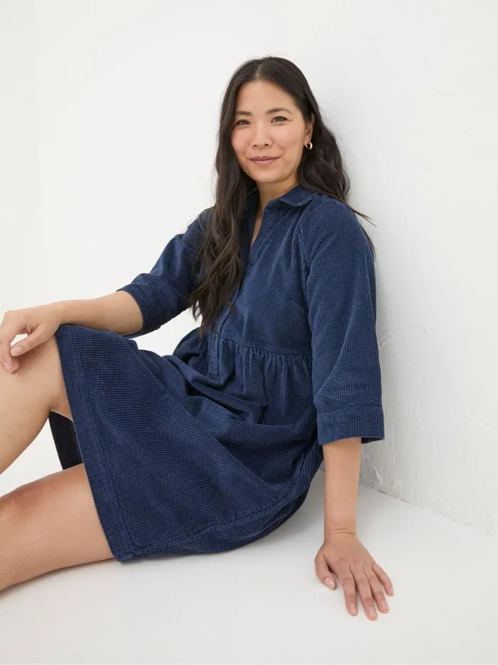 Fat Face Dresses Sara Blue Bubble Cord Dress 8211 Women