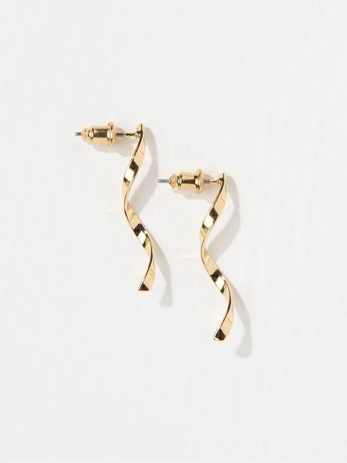 Fat Face Jewellery Gold Tone Abstract Drop Earrings 8211 Women