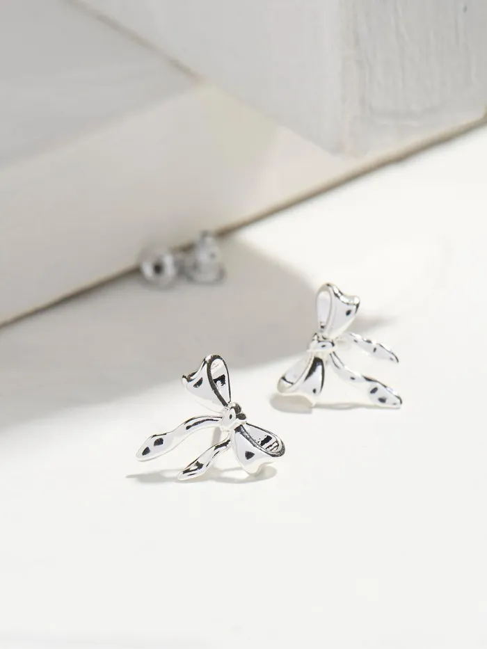 Fat Face Jewellery Silver Tone Bow Earrings 8211 Women Fat Face Jewellery Silver Tone Bow Earrings 8211 Women
