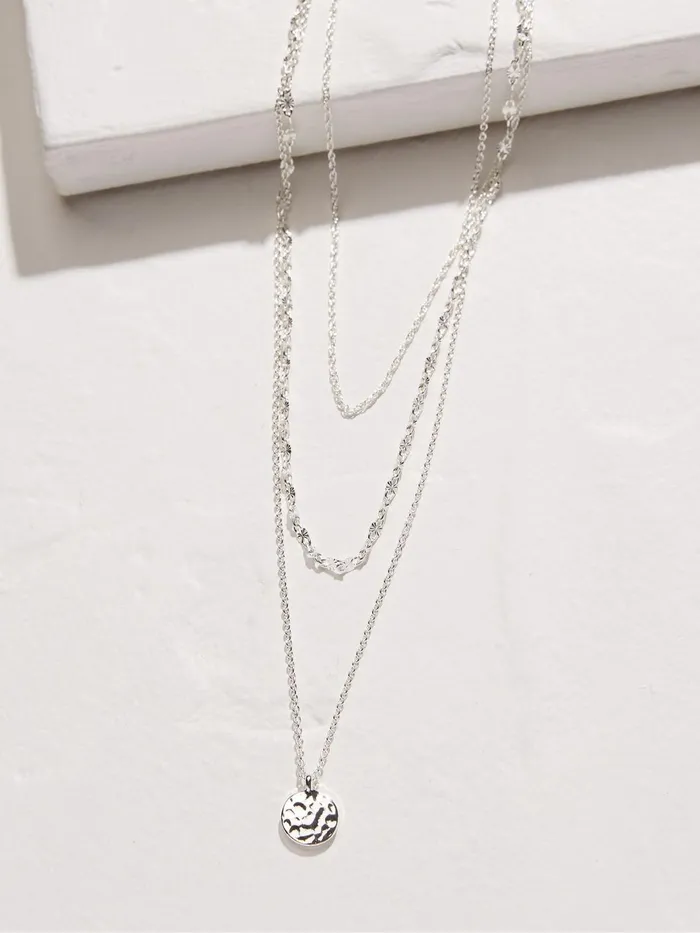 Fat Face Jewellery Silver Tone Stacked Necklace 8211 Women