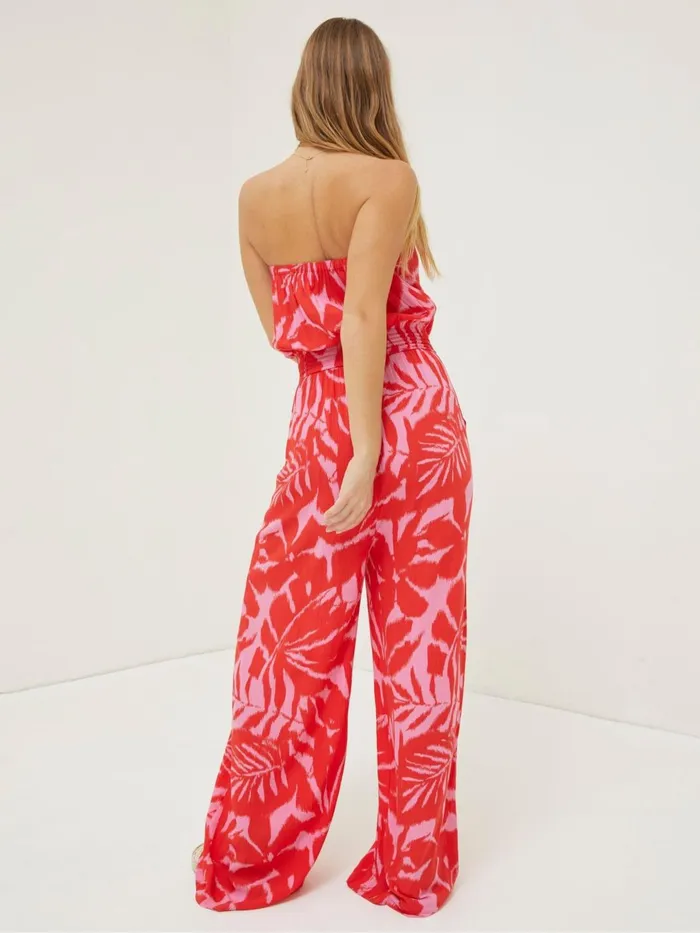 Fat Face Jumpsuits and Playsuits Red Bennie Ikat Jumpsuit 8211 Women