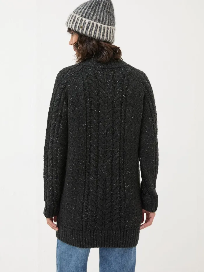 Fat Face Knitwear Black Alicia VNeck Tunic 8211 Women