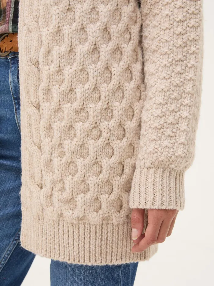 Fat Face Knitwear Ivory Ezzie Cardigan 8211 Women