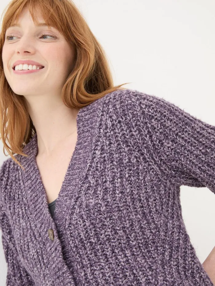 Fat Face Knitwear Purple Alicia Cardigan 8211 Women