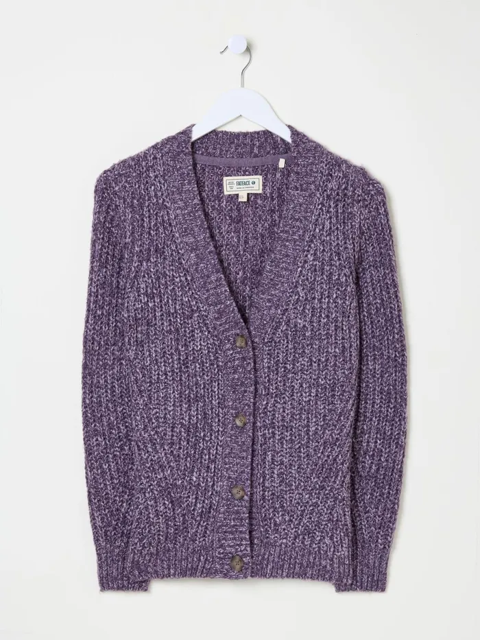 Fat Face Knitwear Purple Alicia Cardigan 8211 Women