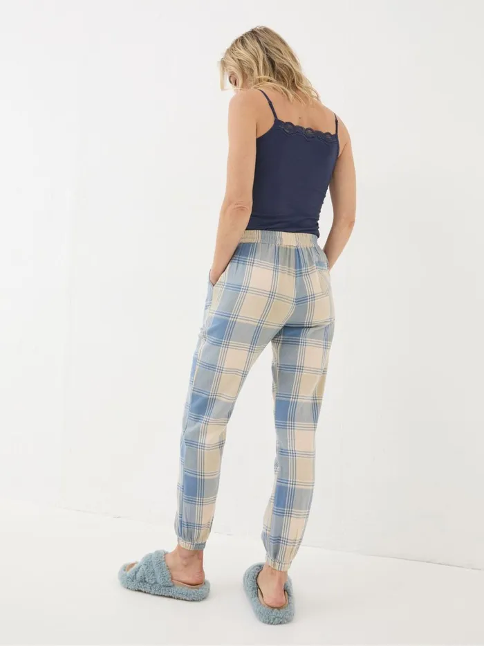 Fat Face Pyjamas and Nightwear Cora Ivory Check Pyjama Bottoms 8211 Women