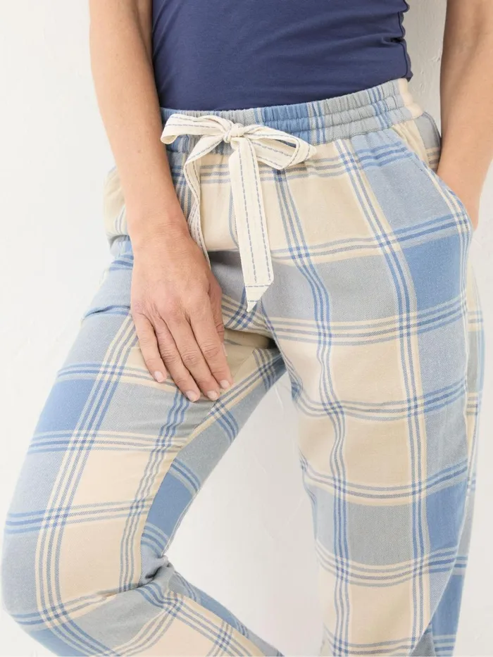 Fat Face Pyjamas and Nightwear Cora Ivory Check Pyjama Bottoms 8211 Women