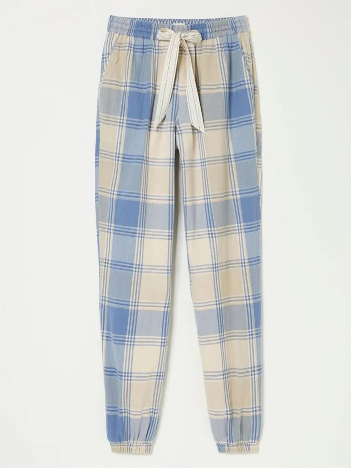 Fat Face Pyjamas and Nightwear Cora Ivory Check Pyjama Bottoms 8211 Women