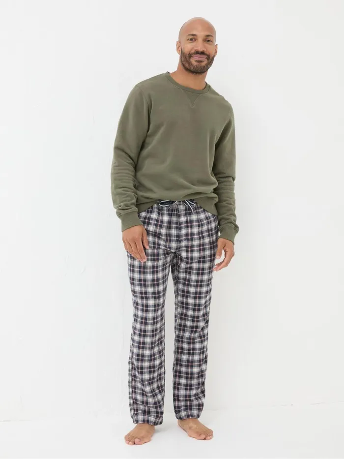 Fat Face Pyjamas and Nightwear Cranleigh Navy Blue Check Pyjama Bottoms 8211 Men Fat Face Pyjamas and Nightwear Cranleigh Navy Blue Check Pyjama Bottoms 8211 Men