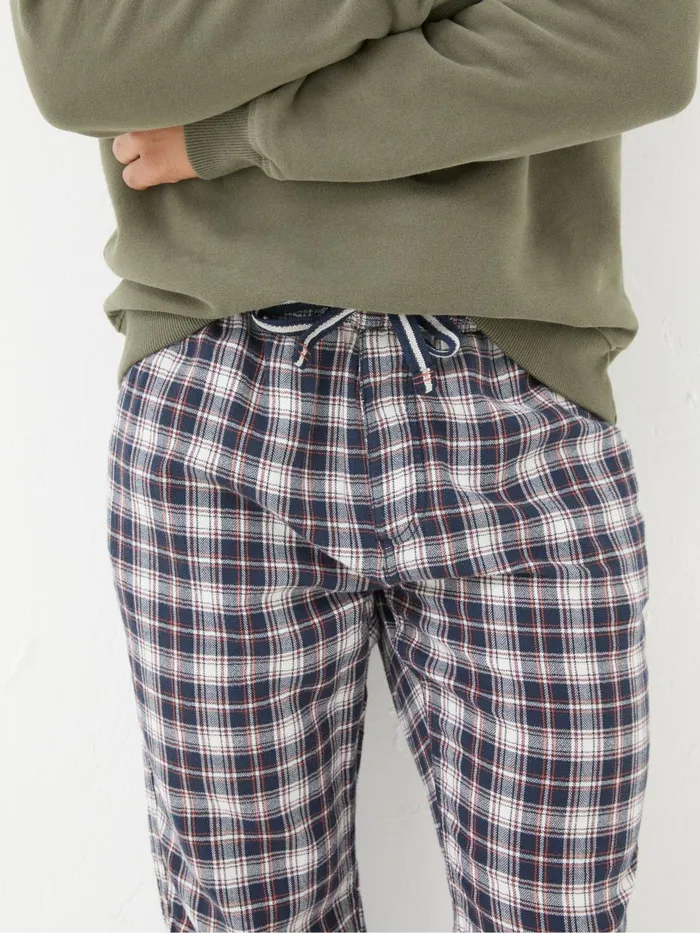 Fat Face Pyjamas and Nightwear Cranleigh Navy Blue Check Pyjama Bottoms 8211 Men