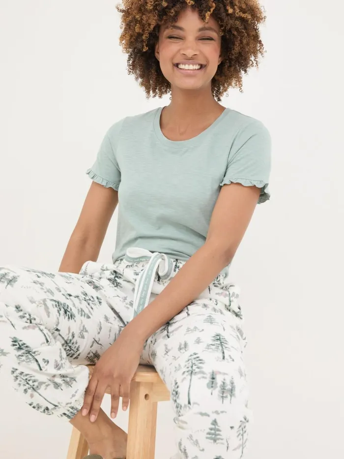 Fat Face Pyjamas and Nightwear Felicity Green Haze TShirt 8211 Women