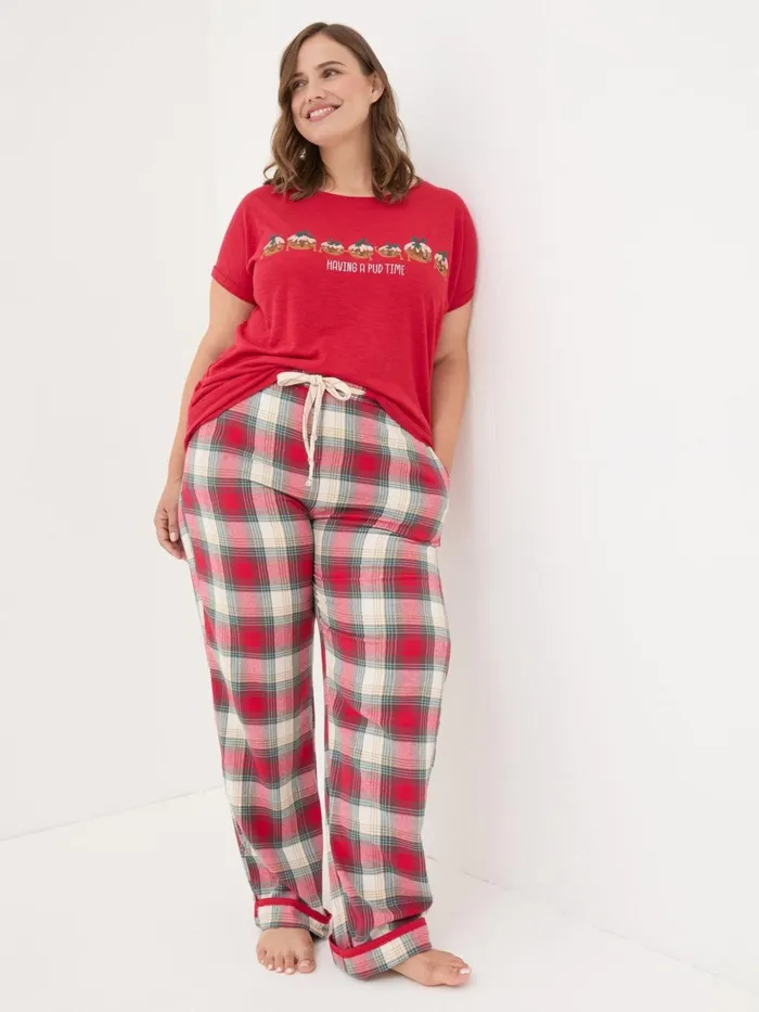 Fat Face Pyjamas and Nightwear Red Eva Family Check Pyjama Bottoms 8211 Women